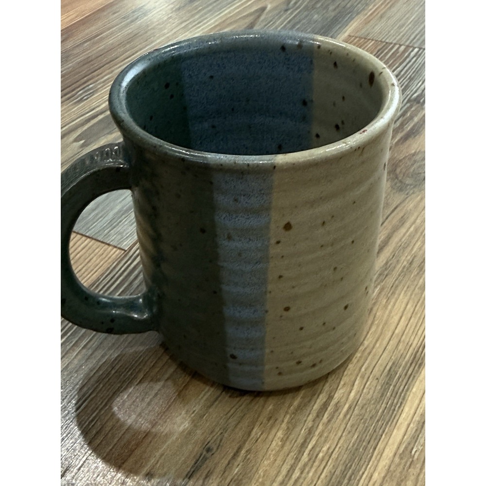 vintage stoneware coffee mug three colors unique rare - Picture 2 of 7